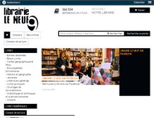Tablet Screenshot of librairieleneuf.fr